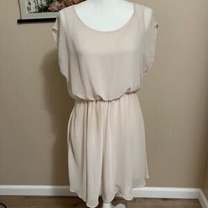 Lush Womens Dress Size Large Sheer Lined Flawed
